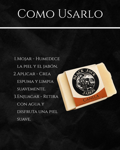 Guía de uso del jabón Black Jack Tallow: mojar, aplicar creando espuma suave y enjuagar para una piel suave

