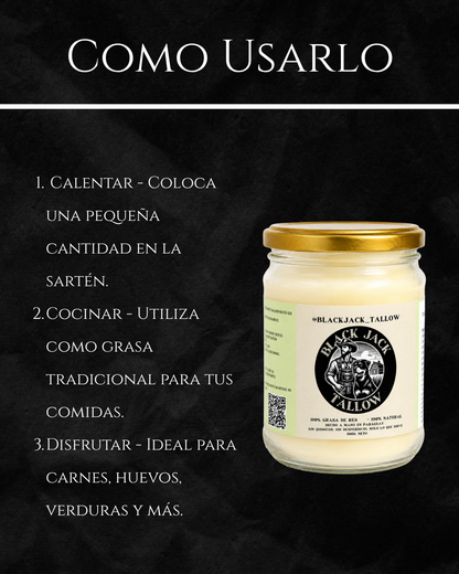 Guía de uso de Black Jack Tallow: calentar, cocinar y disfrutar con carnes, huevos y verduras